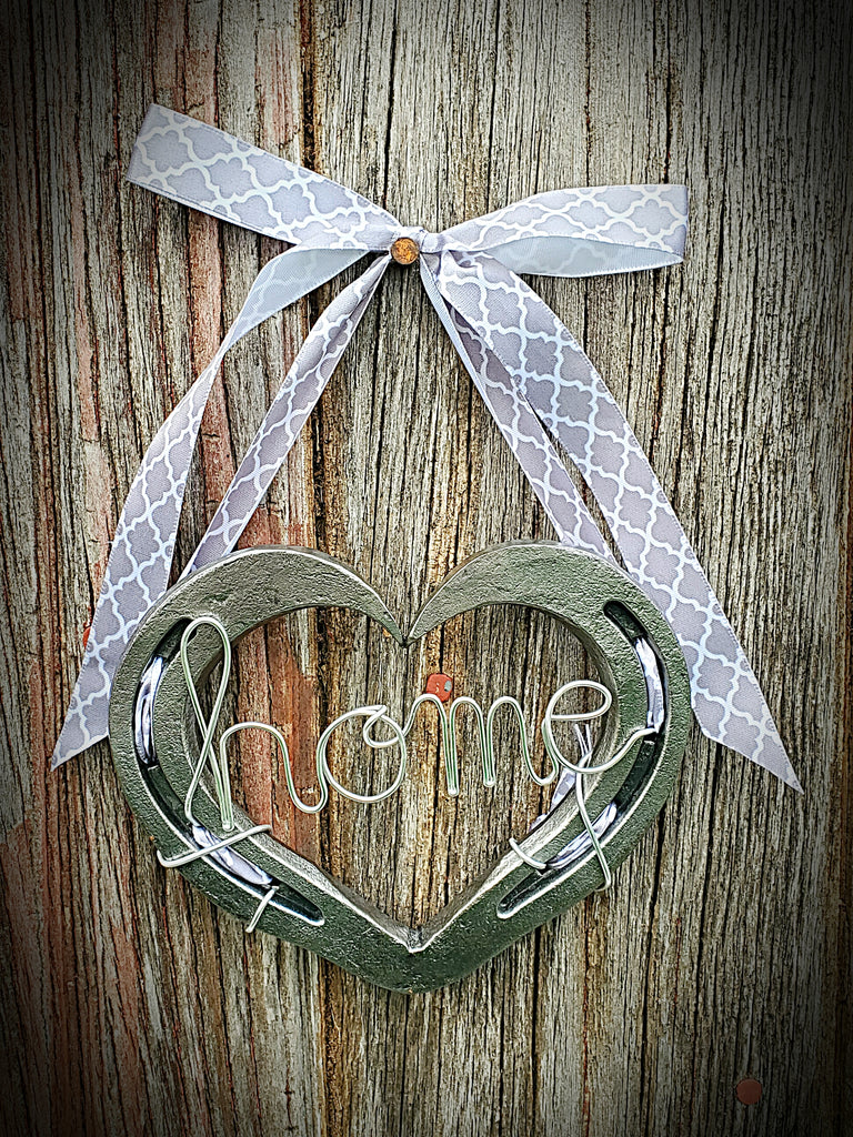 Horseshoe Heart with Custom Lettering