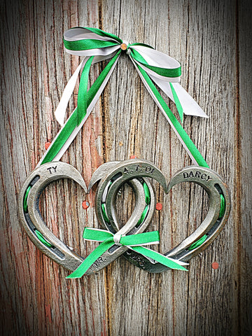 Horseshoe Wedding Hearts
