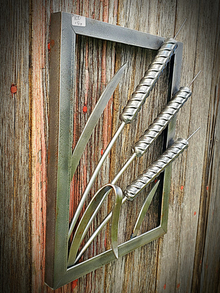 Large Cattail Wall Art